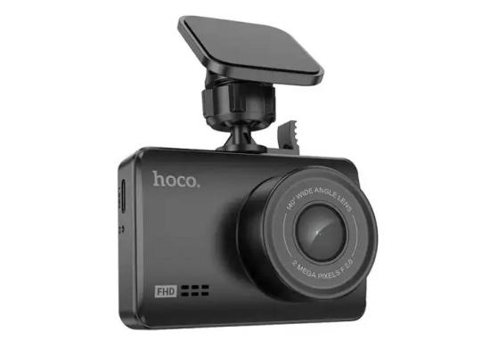 HOCO DV5 HD Dash Cam – 1080P Night Vision, 3" IPS HD display, 140° Ultra-Wide Angle, Loop Recording - Gray